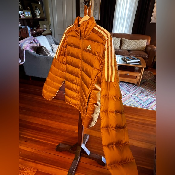 Adidas Essentials Down Jacket Men Sports Running Casual Size M Mesa Men Jacket - Picture 9 of 12